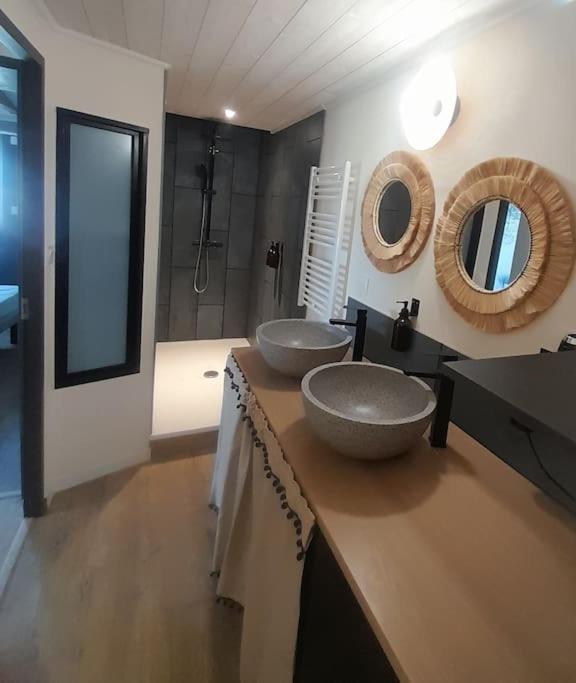 Maison 4Pers Avec Jacuzzi Privatif Couvert Proche Ocean Brem Sur Mer Buitenkant foto
